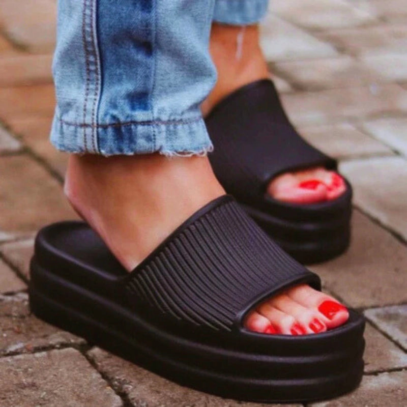 Chinelo Feminino Slide Nuvem Plataforma