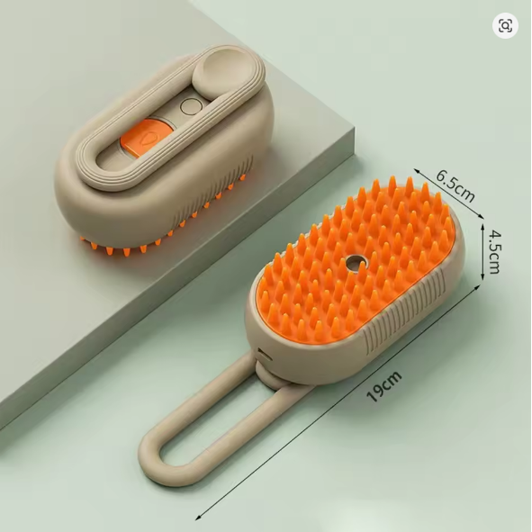 Escova Elétrica a Vapor Para Gatos e Cães Remoção Imediata dos pelos