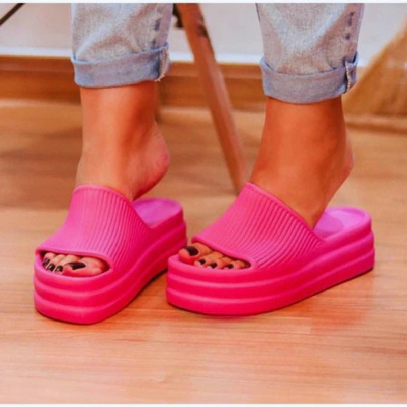 Chinelo Feminino Slide Nuvem Plataforma