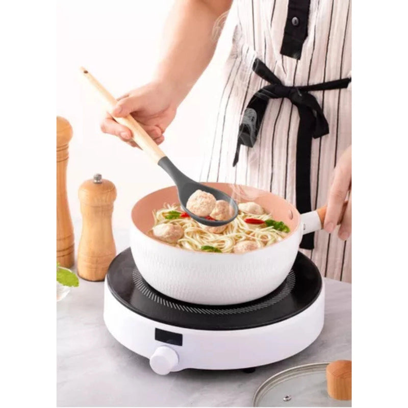 Kit 12 peças Jogo de Cozinha colheres de Silicone