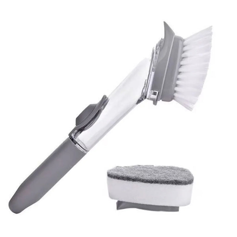 Escova de Limpeza com Recipiente Integrado