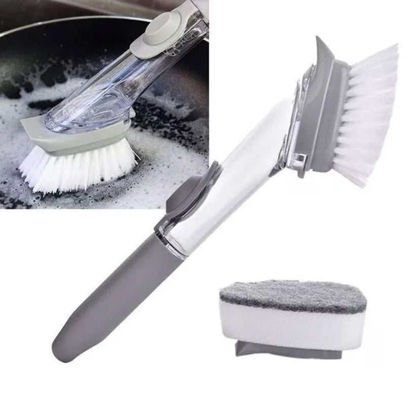 Escova de Limpeza com Recipiente Integrado
