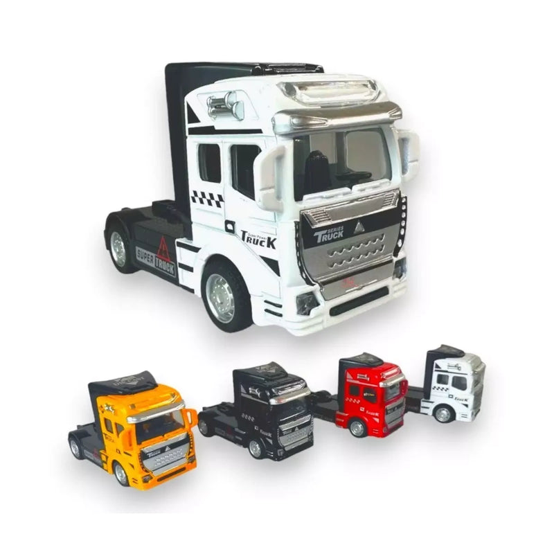 Miniatura Caminhão Carreta Carroceria de Ferro Fricção