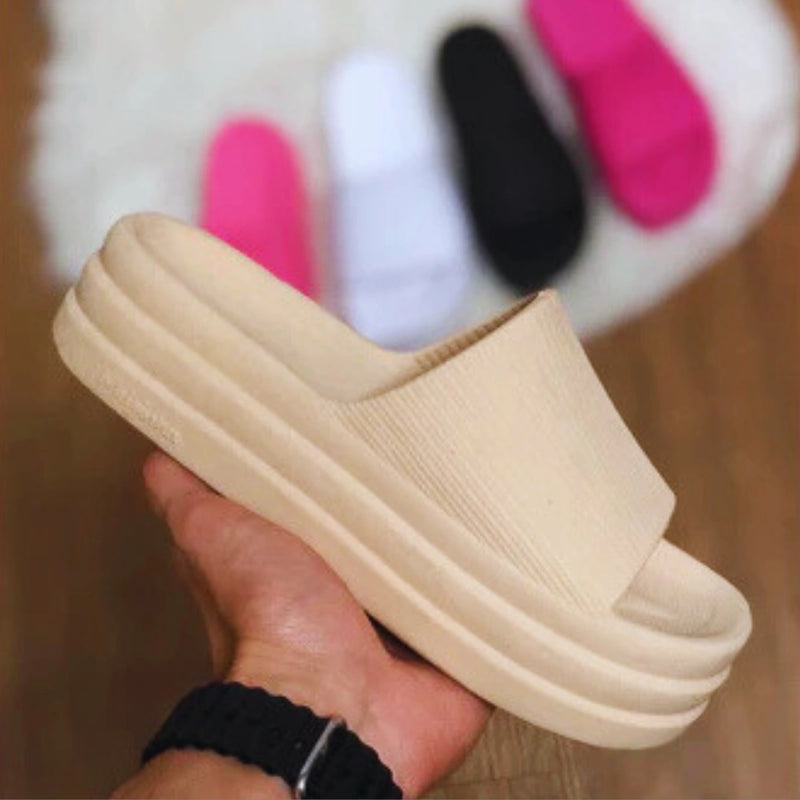 Chinelo Feminino Slide Nuvem Plataforma